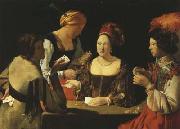 Georges de La Tour The Card-Sharp with the Ace of Spades (mk08) Germany oil painting artist